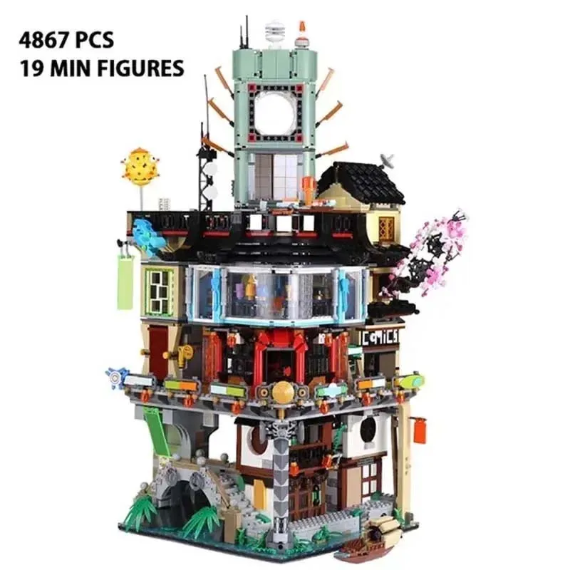 

4867 PCS City Building Blocks Bricks Christmas Birthday Toy Gift 70620 06066Compatible