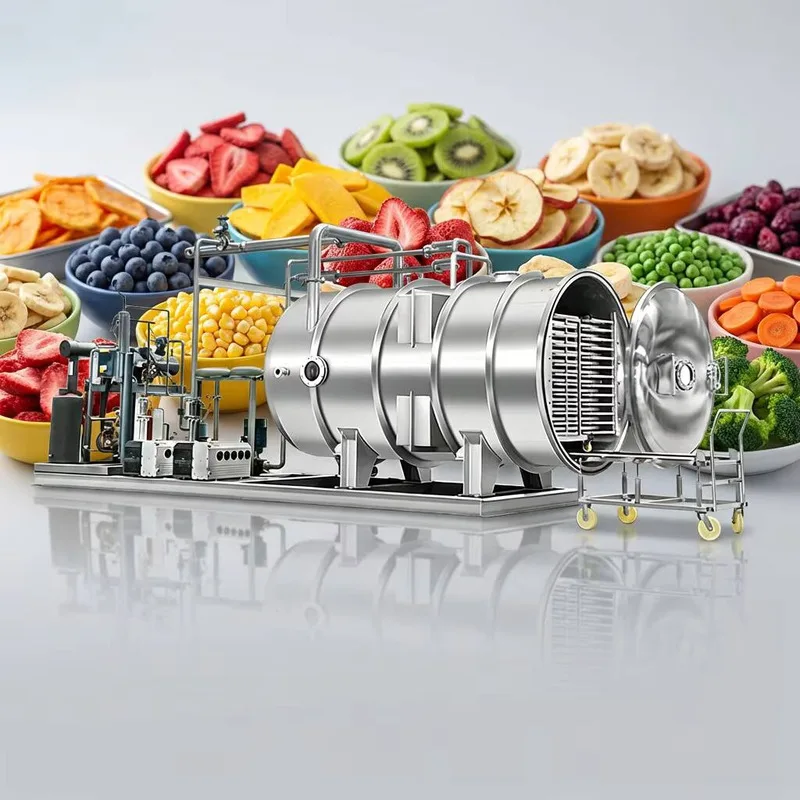 

High-Quality Electric PLC Gearbox Freeze-Drying Machine, Freeze Dryer, Automatic Equipment For Food Processing And Drying