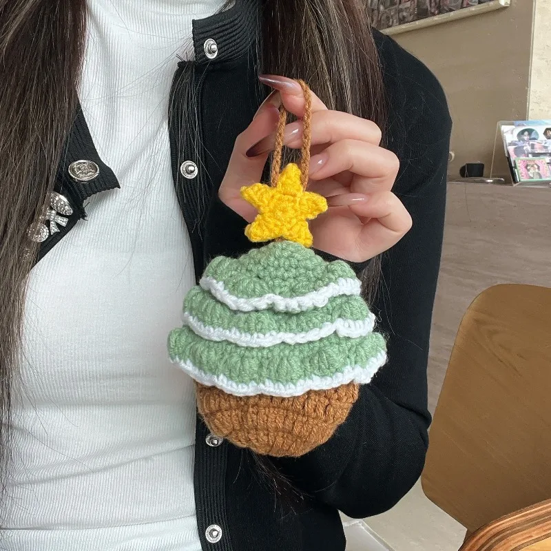

For AirPods Pro3 1 2 3 4 Case Creative Soft Knitted Star Christmas Tree Shaped Earphone Covers Hand Made Bag for AirPods Pro2