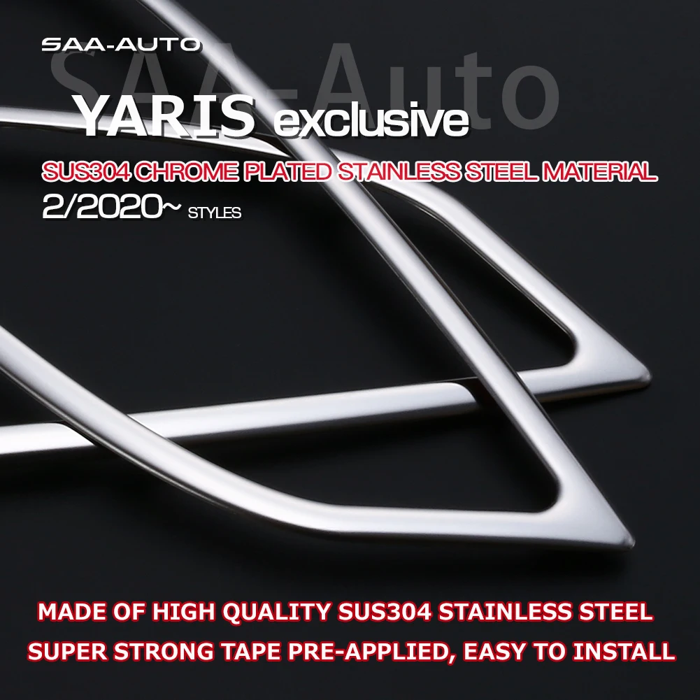 Car Rear Bumper Fog Light Trim Rear Reflector Garnish for TOYOTA YARIS KSP210/MXPA1/MXPH1 2020 Car Styling Exterior Accessories