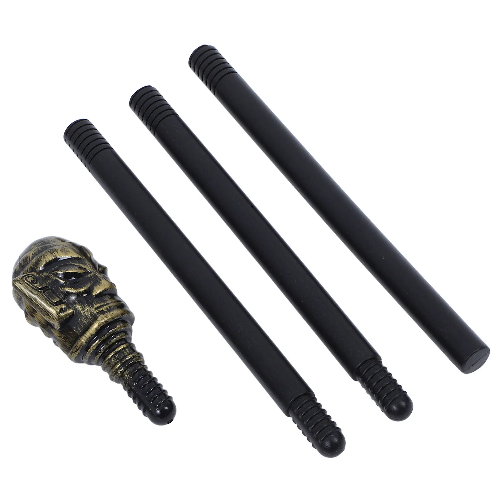 

Plastic Halloween Pharaoh Scepter Prop Ancient Egyptian Costume Staff Walking Cane Magical Party Accessory Halloween Cane