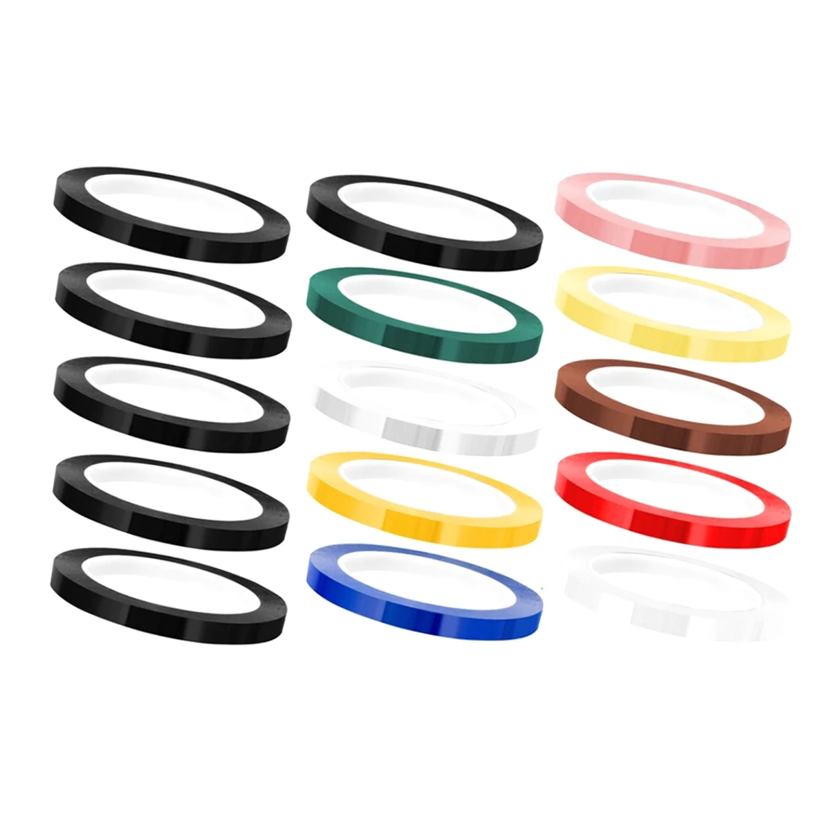 15 Rolls Autoclave Tape-Sterilization Tape,1/4Inch Width 216Ft Length Instruments Identification Tape 10 Colors