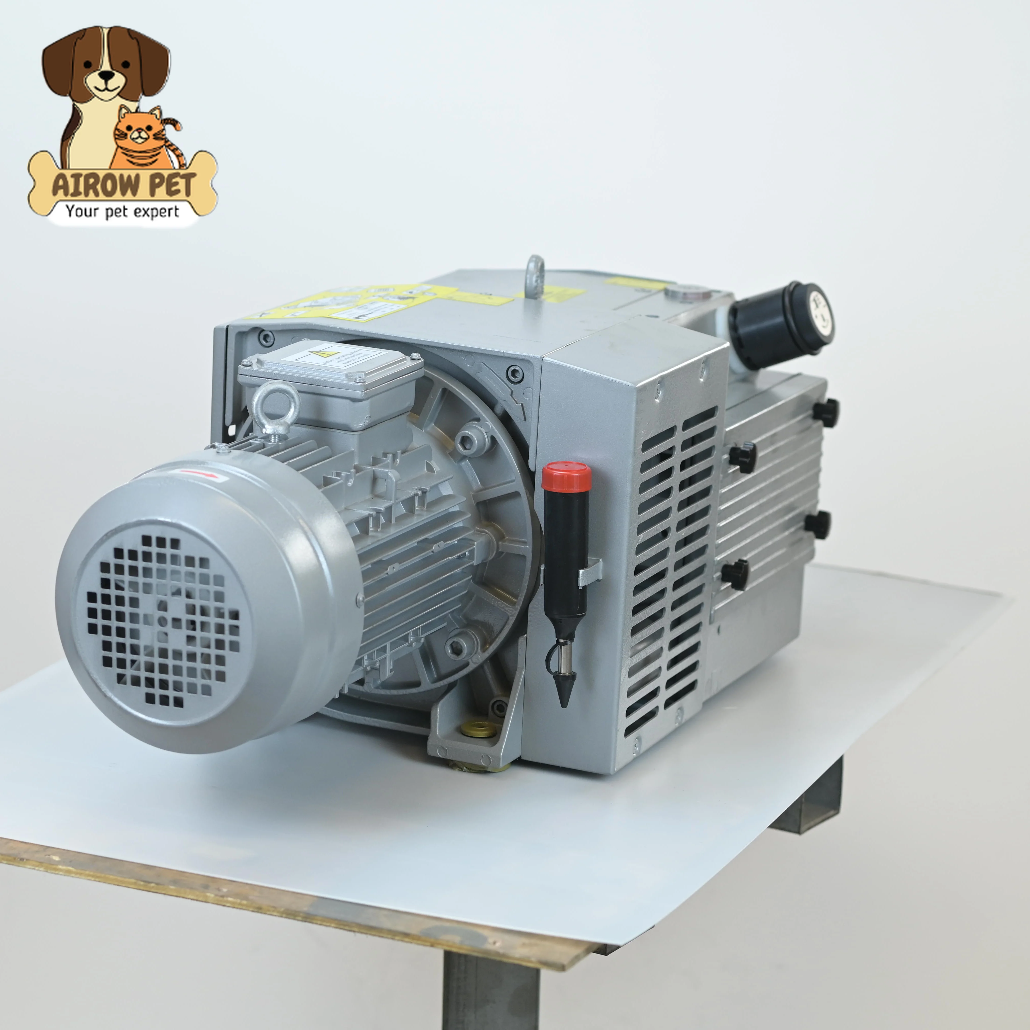 AIROW KVF60  2.2KW 60m³/h -80Kpa Oil Free Dry Rotary Vane Vacuum Pump for Small CNC Worktable and Laboratory