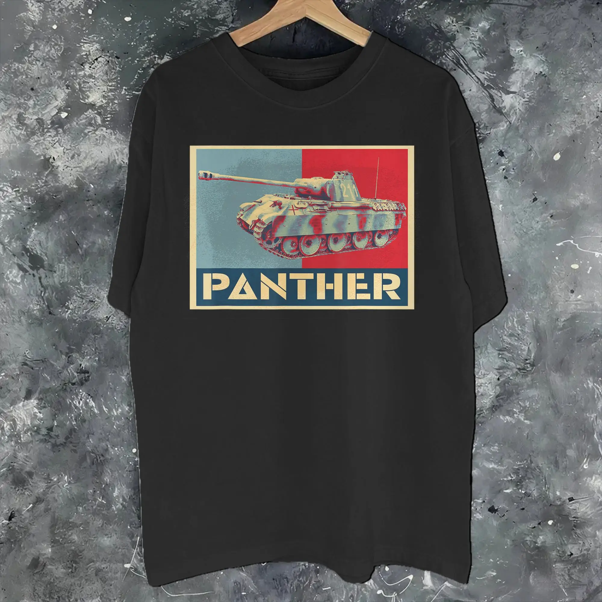 Panther Panzer V Tank WW2 Military Armored Vehicle AFV  Printed T Shirts for Men Women  Pure Cotton  Tee Shirt Clothing