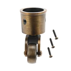 4 or 1pc Caster Cups Furniture Casters Wheels Leg Guards for Cabinet Table Chair Zinc Alloy Swivel Cup Casters Round Cup Castor