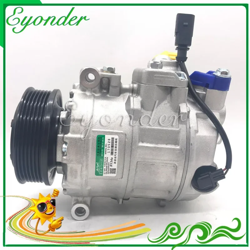 Auto AC Compressor 7SEU17C for VW Volkswagen AMAROK MULTIVAN RANSPORTER CARAVELLE Bus 2.0 TDI 7E0820803 7E0820803F 447150-1520