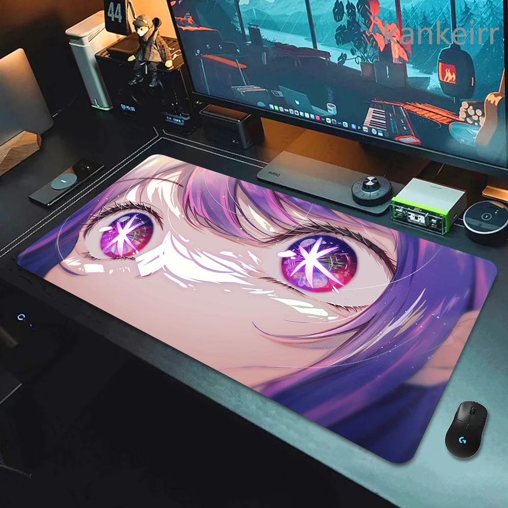 Anime Oshi No Ko Mousepad New Anime Kawaii Girl Large Gaming Big Mousepad XXL Hoshino Ai Gamer Mouse Pad Size For Keyboards Mat