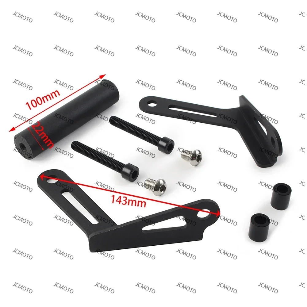 

For Honda Hawk11 2023 Black Motorcycle Phone Navigation Mounting Bracket Adapter Holder