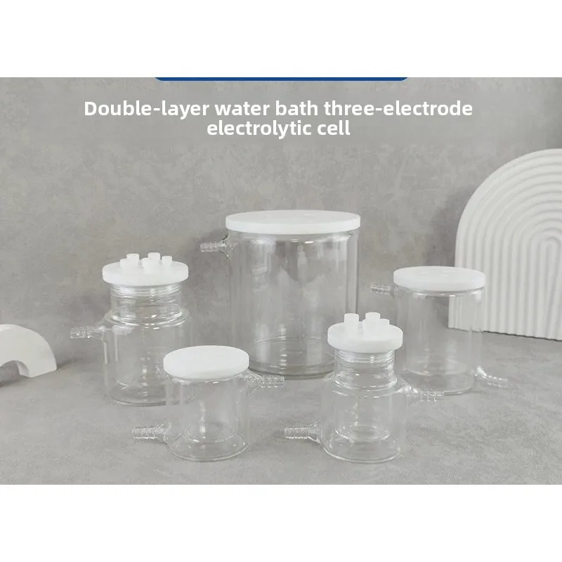Jacketed Electrochemical Cell, Water‑Bath Temperature‑Controlled, Sealed / Non‑Sealed / Open Type