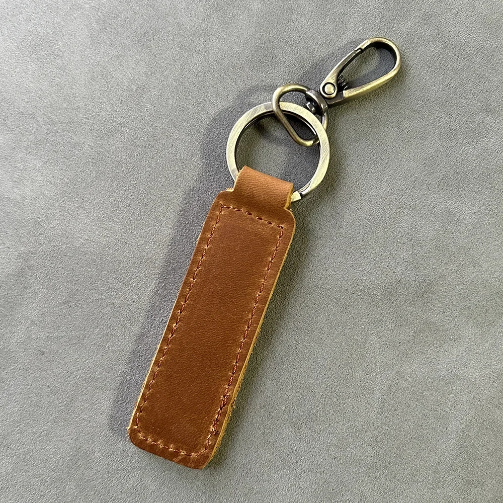 Personalized Keychains with Name Genuine Leather key chain for Key and  Straps Leather Charm Key Organizer