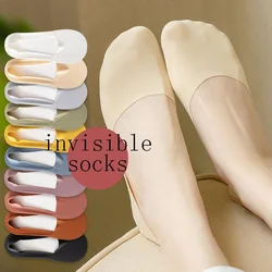 3 Pairs Women Socks High Quality Matching Casual Socks Summer Thin Cotton Bottom Non-slip Invisible Low Short Socks Breathable