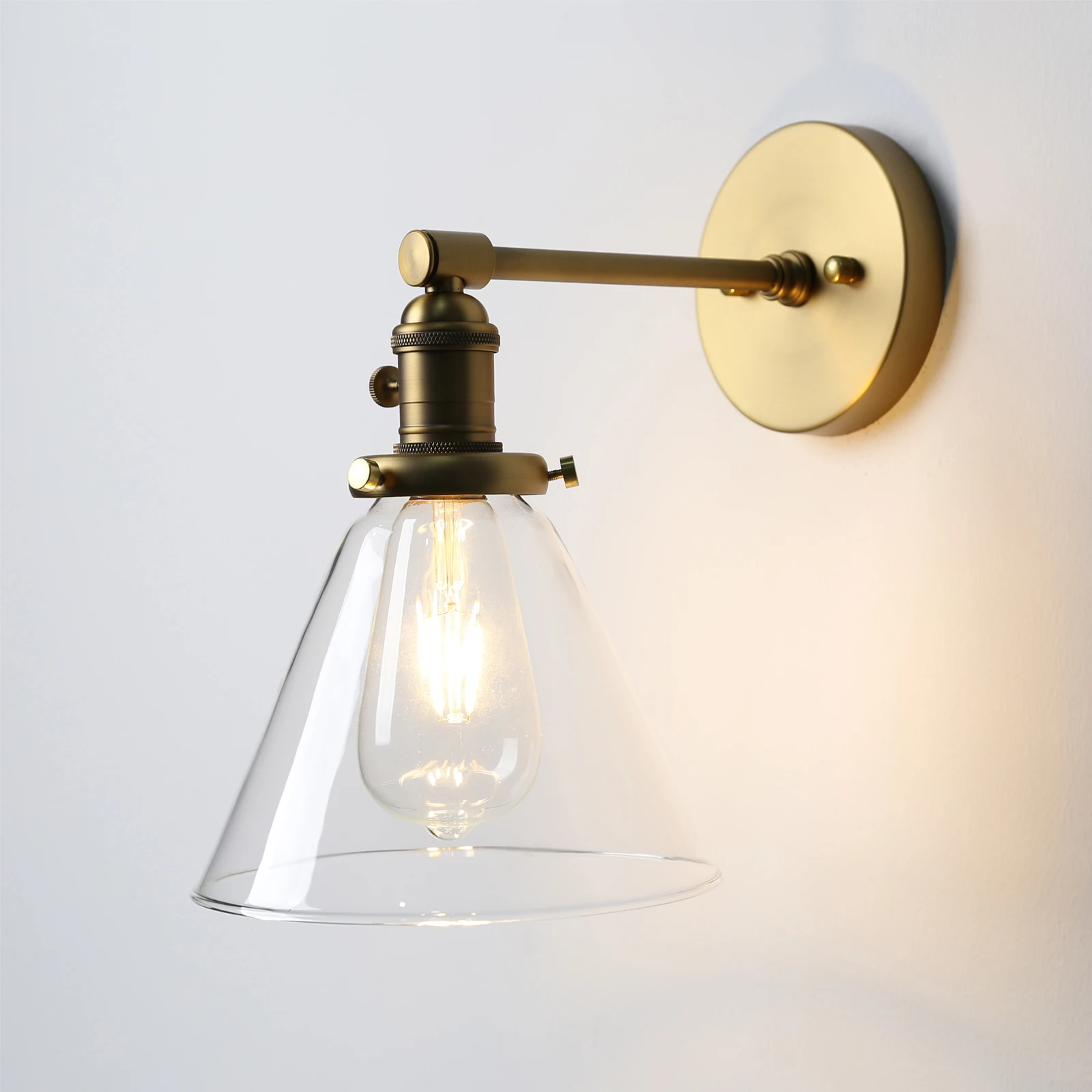 Imagem -03 - Phanthy Industrial Wall Sconce Cone Light Fixture para Banheiro Cozinha e Quarto Antique 1-light 73