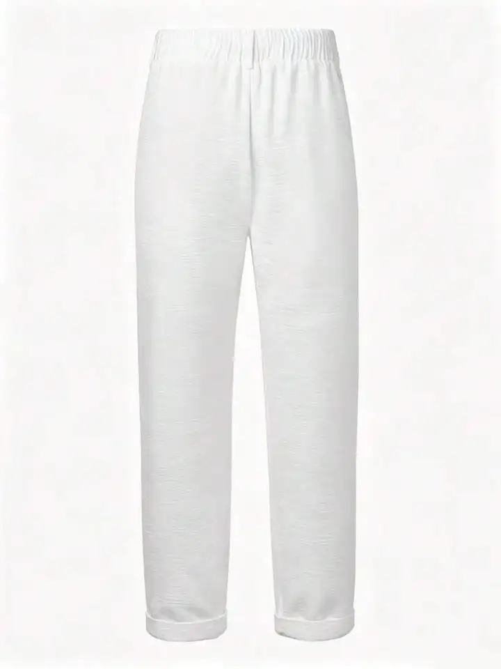 Men Summer Linen Straight Leg Dress Pants