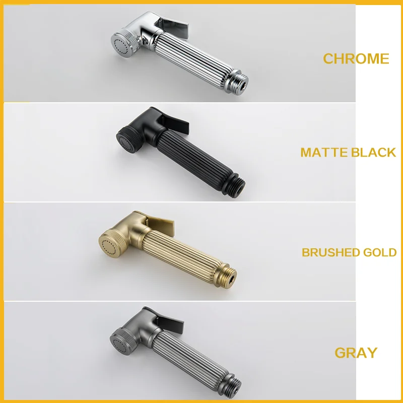 Einhand-Toilettensprüher aus Messing mit Heiß- und Kaltwassermischung, hygienischer selbstreinigender Bidet-Wasserhahn für WC-Dusche