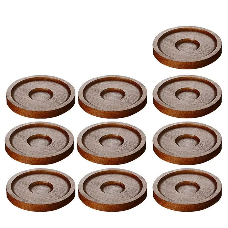 BAAJ-10PCS Wine Cups Table Coasters Wine Glasses Rotation Glass Cup Mat Wine Coaster Teacup Mat Cup Pad