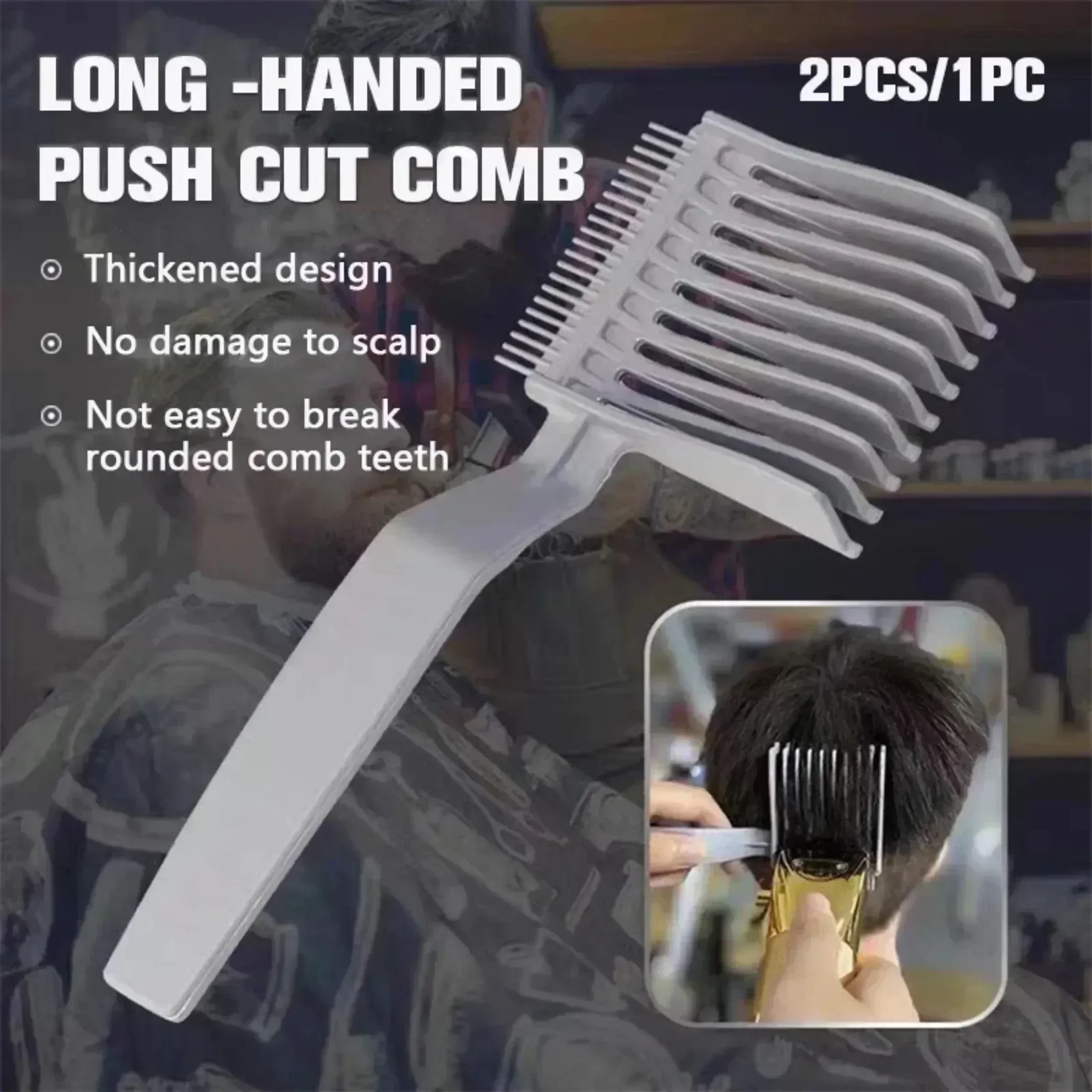 1PC Hair Cutting Positioning Comb Professional Barber Combs Clipper Blending Flat Top Hair Comb Fade Comb Salon Styling Tools