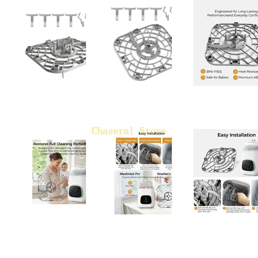 E7CE Bottle Support Tray Replacement for Baby Washer with 8 Bottle Posts