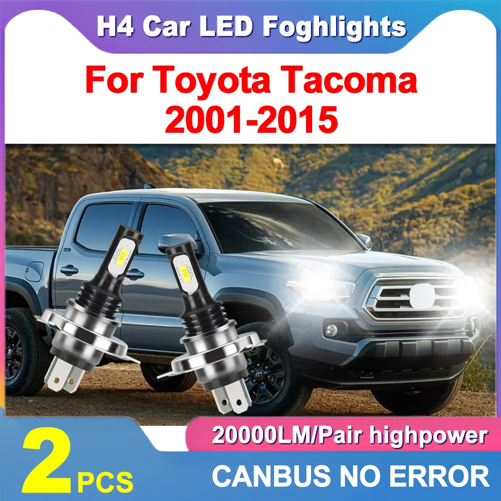 

H4 High Power Car LED Fog Light Plug and Play 6000K White 90W Auto Front Fog Lamp 20000LM CSP Chips For Toyota Tacoma 2001-2015