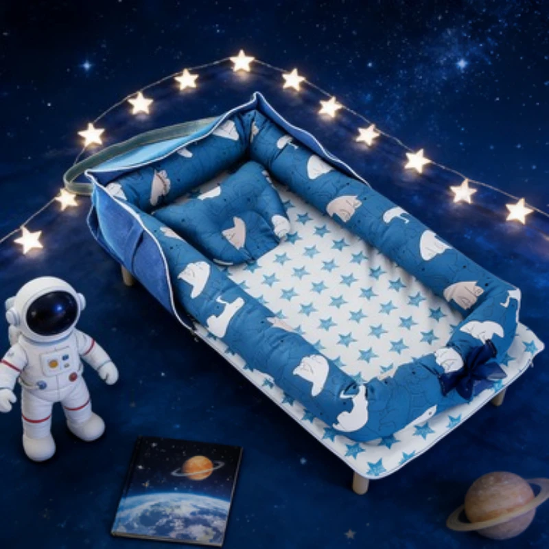 

Portable Travel Baby Crib - Comfortable Foldable Backpack Bassinet Cradle for Newborns Toddlers