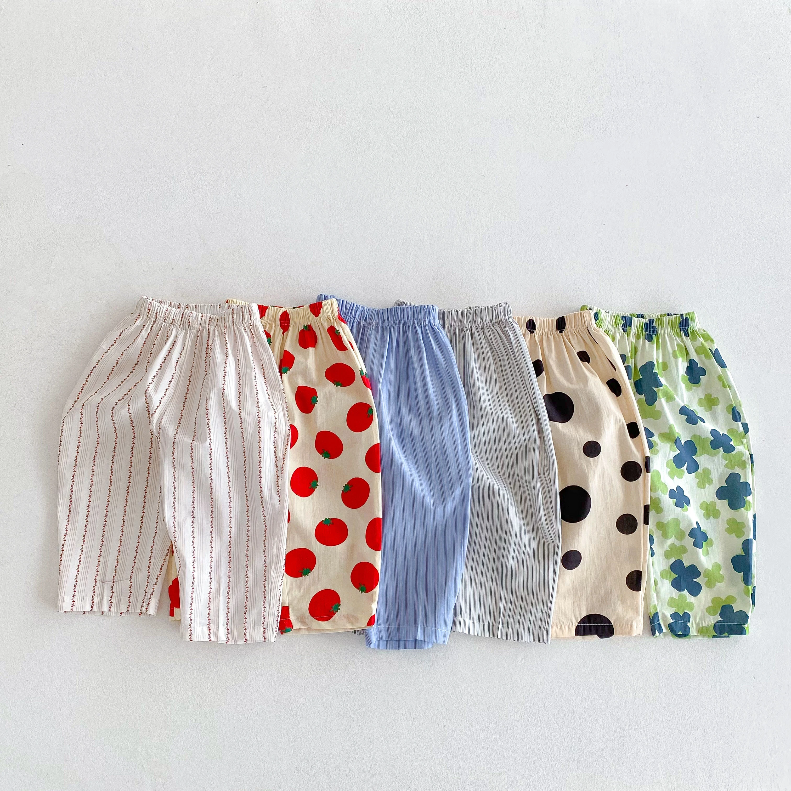 Boys Full Print Pants Loose Casual Thin All-match Pants New Design Sports Pants Children Cute Simple Mosquito Resistant Pants