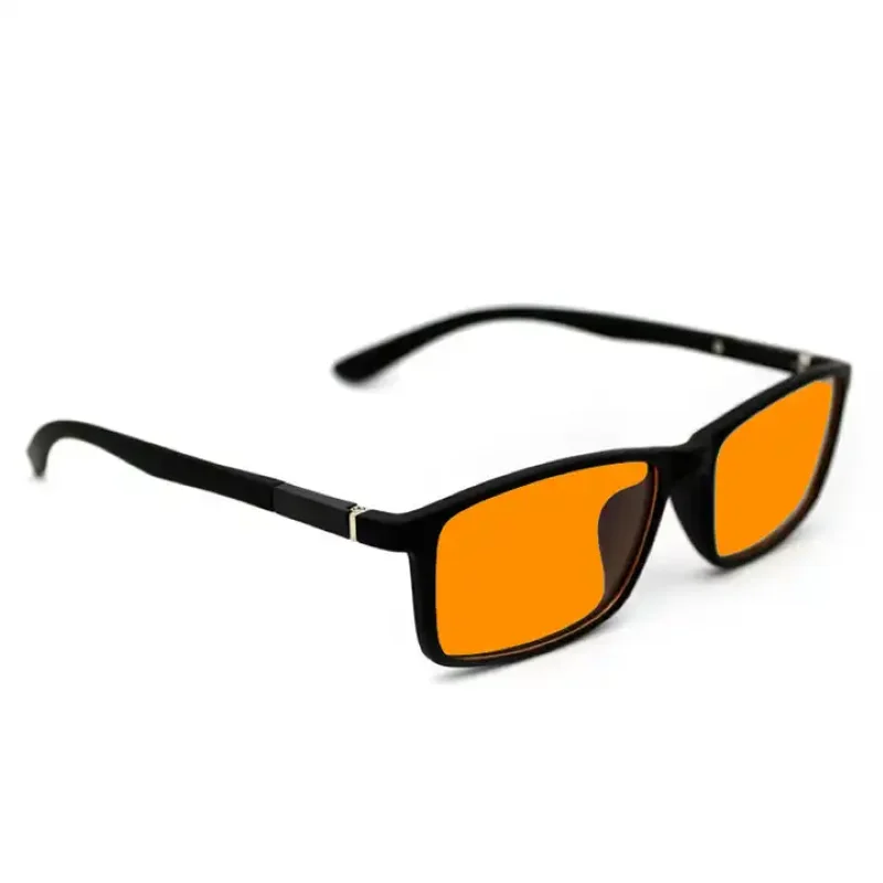 Orange Lens Yellow  Classic Square Gaming 100% blue light Blocking Glasses Men Women Office Anti Light Computer  Goggles