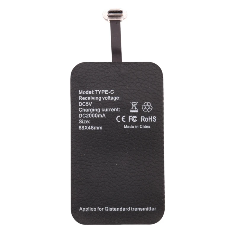 10W Wireless Receiver Suitable For Type-C Mobile Phone Receiver Patch 2A Fast Charge Receiver