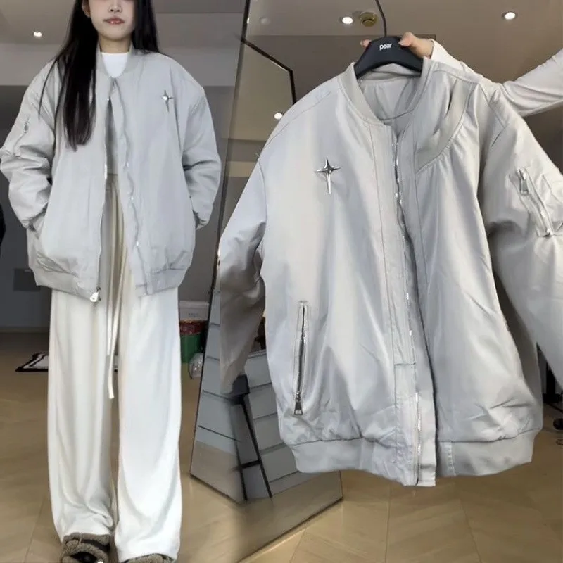 

Baseball Jackets Orange And Grey Womens Summer Element Slant Vintage Flaps Classical Knitwear Pure Anti-Impact Durable Turn-Down