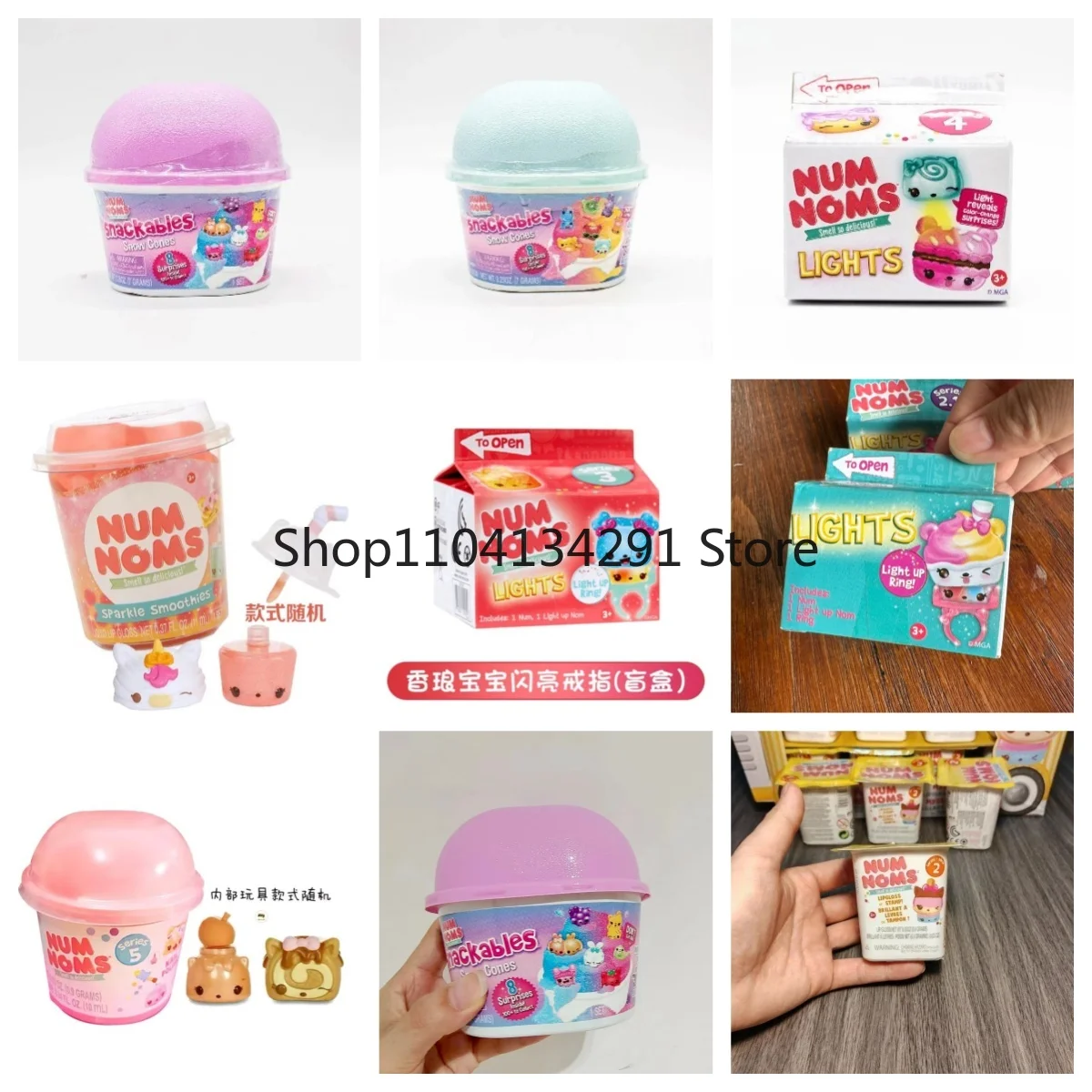 

3PCS NumNoms Stir-fried Ice Cream Snackables Snow Cones Fun Magic Scented Surprise Collect Num Nom Toy Game Kids Birthday Gifts