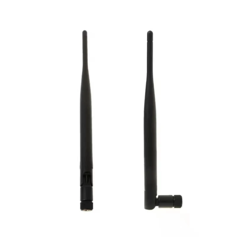 2 X5dBi 2.4GHz 5GHz Dual Band WiFi RP-SMA Antenna + 2X20cm U.fl / IPEX Cable SMA Female Head Female Pin External A