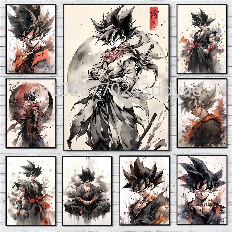 

Anime Dragon Ball Poster Wukong Turtle Fairy Super Cool HD Canvas Painting Suitable for Bar Cafe Wall Art Decoration Painting