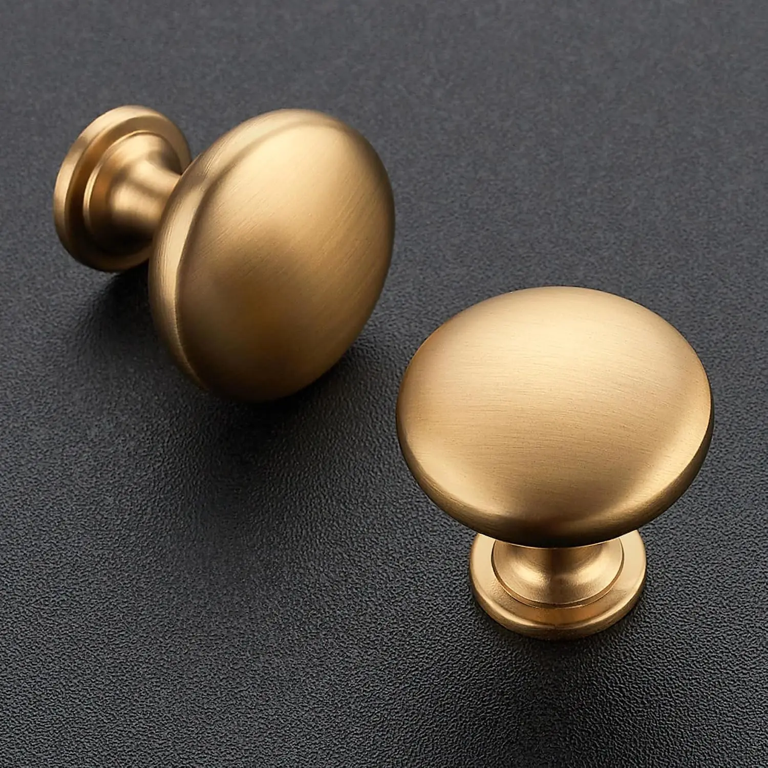 Champagne Bronze Round Zinc Cabinet Knobs,1-1/6 Inch,50 Pack