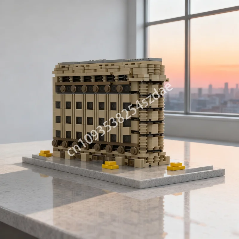 924 قطعة MOC فلاتيرون بناء نموذج معماري كتل اللعب العمارة تجميع فكرة التعليم الطوب هدية الكريسماس للأطفال #1