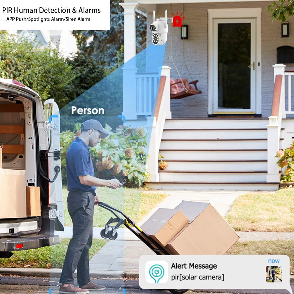 16CH 8MP 4K Dual Lens Wireless Wifi PTZ Camera Security System CCTV Video Surveillance Kit NVR Outdoor Two-Way Audio AI Tracking