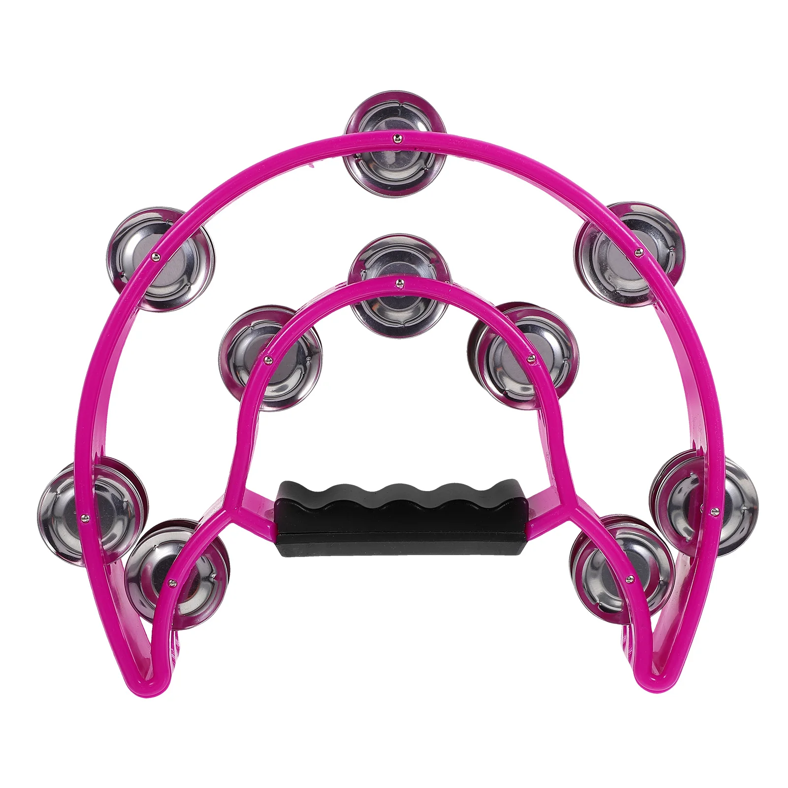 Hand Crank Resin Tambourine Purple Teens Tambourine Toys Musical Instrument Party Noise Maker Handheld Shaker Toys