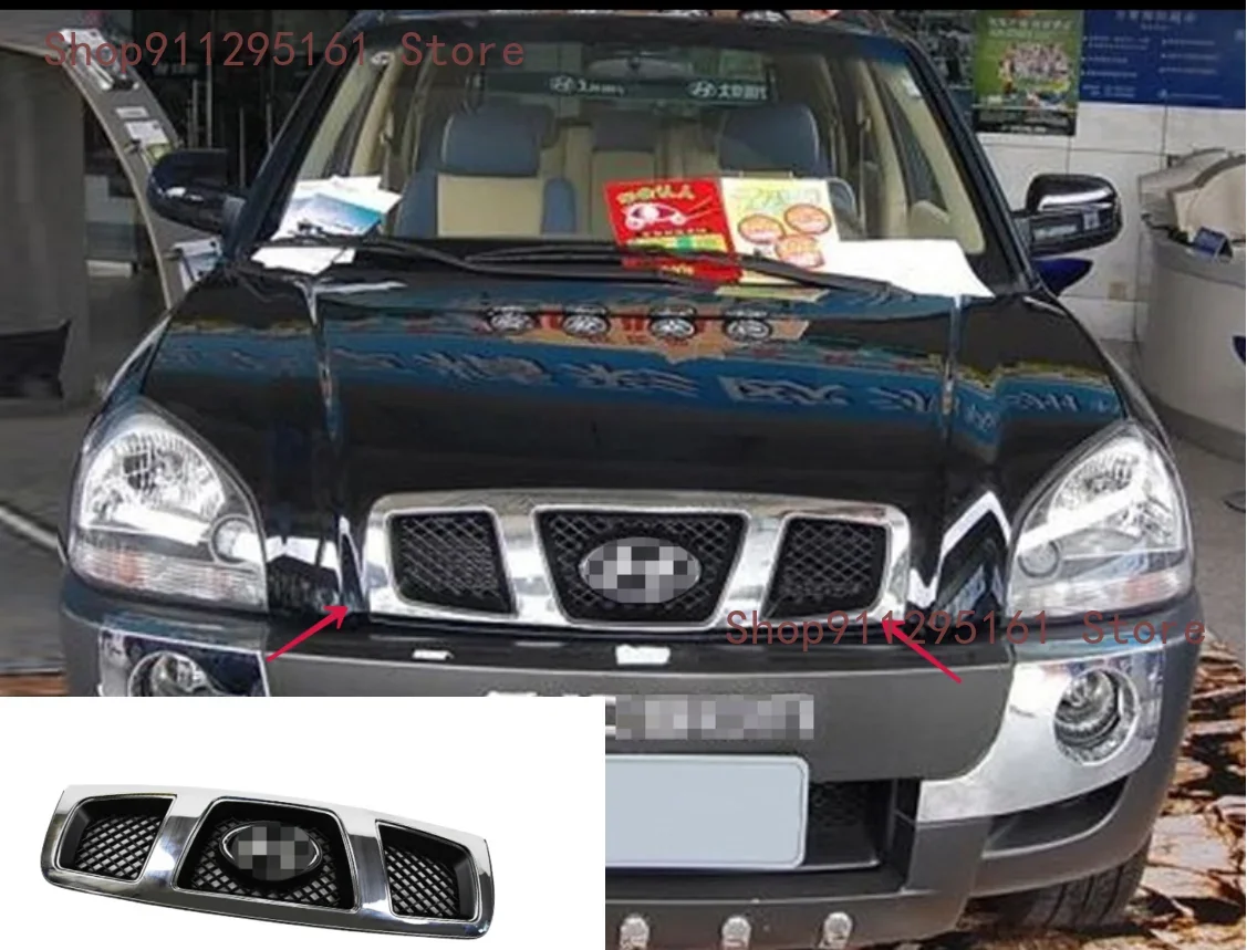 

Car Styling Accessories Overlay Fits Car styling 2005-2012 For Hyundai Tucson Resin Black Front Bonnet Grille Grill