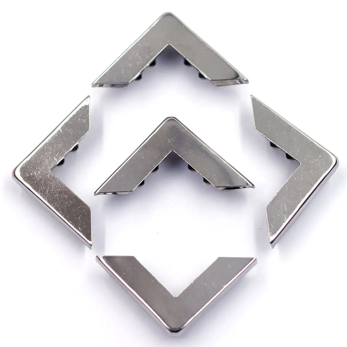 20PCS Book Corner Edge Cover Guard Album Corner Silver Tone Angle Protector Cover Pad For School Scrapbook Menus Notebook Folder
