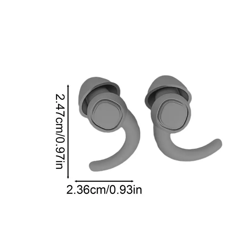 Защита слуха, затычки для ушей, многоразовые затычки для ушей, затычки для ушей с мини-коробкой для хранения, Защита слуха от храпа и работы