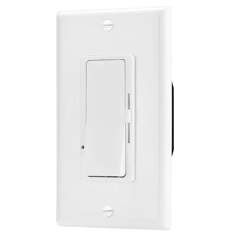 Happy New- Dimmer Switch 0-10V For Dimmable LED Lights, CFL, Incandescent Bulbs-Single-Pole Or 3-Way Compatible
