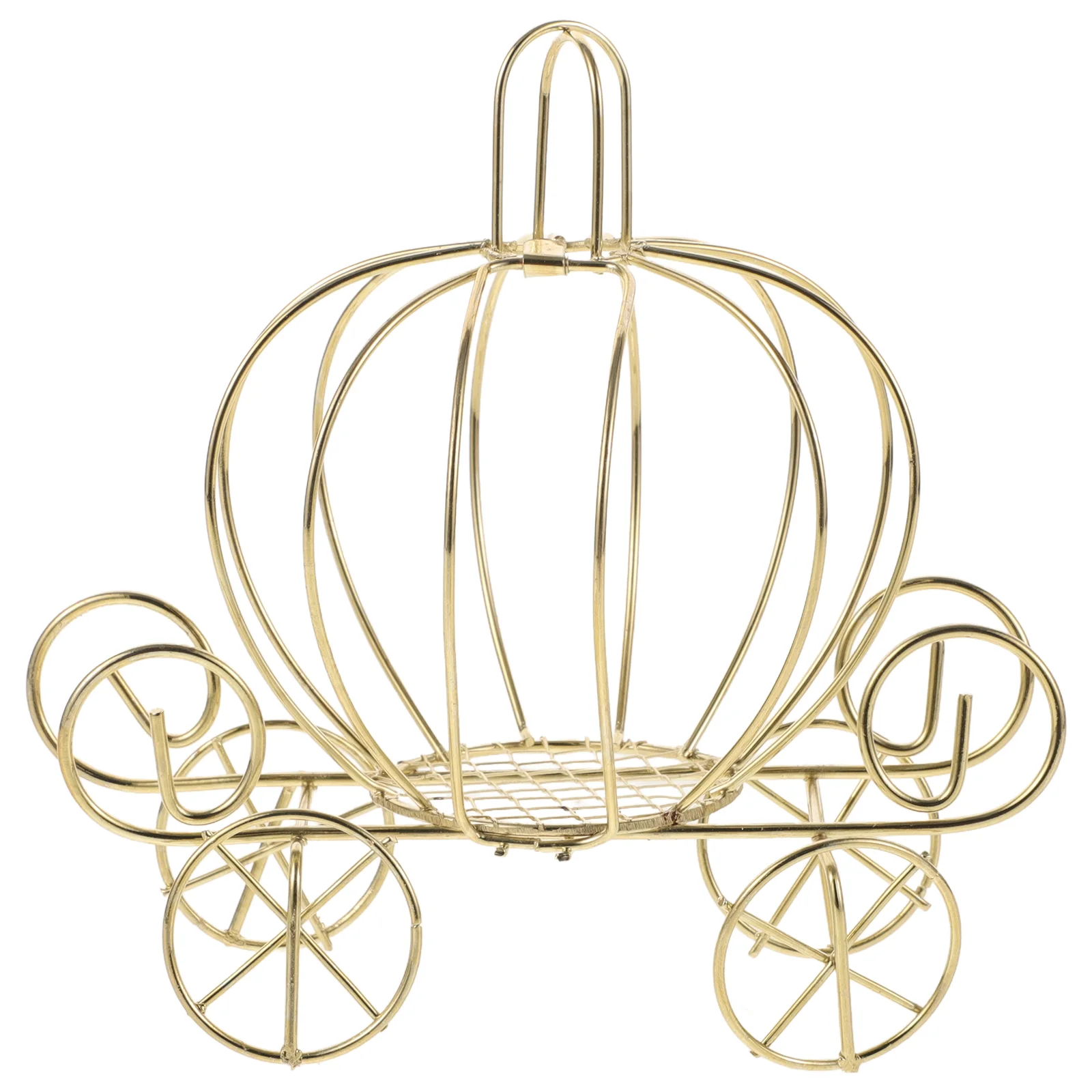 

Pumpkin Cart Metal Candy Box Unique Shape Container Decorate Carriage Wedding Gift