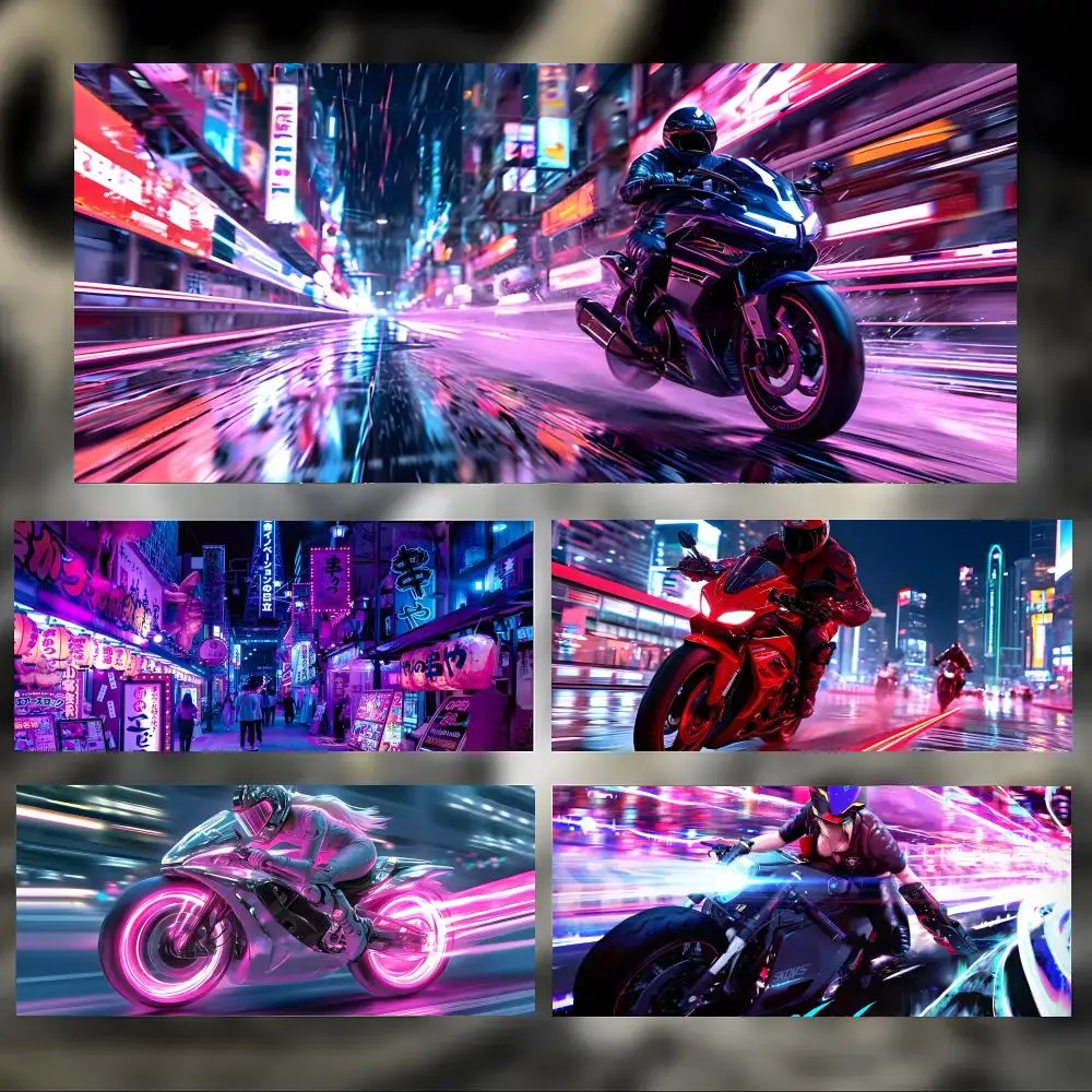 mouse-pad-grande-e-grosso-com-borda-costurada-para-jogos-tema-arte-futurista-n-neon-tokyo-cyber-rider-para-pc