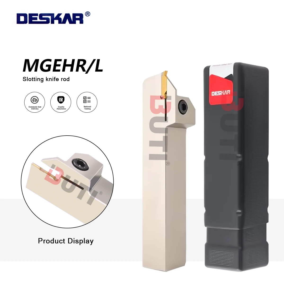 

DESKAR MGEHR/L Series Grooving Tool Holder MGEHR/L1212/1616/2020/2525 100% Original CNC Machining Center White Slotting Tool Bar