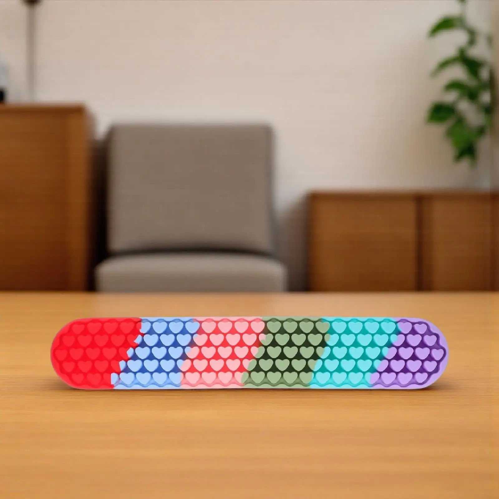 Cute Silicone Heart-Shaped Wrist Rest Soft Office Wrist Pad Breathable Keyboard Cushion for Desk Use Computer Arm Rest for Desk