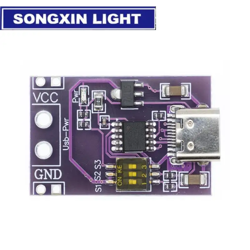 Neue Typ-C QC AFC PD2.0 PD3.0 zu DC Spoof Scam Schnelle Ladung Trigger Polling Detektor USB-PD Notebook netzteil Ändern Bord