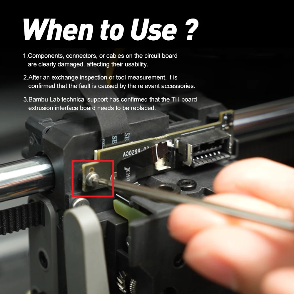 Extruder-Anschlussplatine für Bambu Lab P2S Filamentsensor-Komponente Ersatzteil für Bambulab Adapterplatte P2S 3D-Drucker – Detail 3