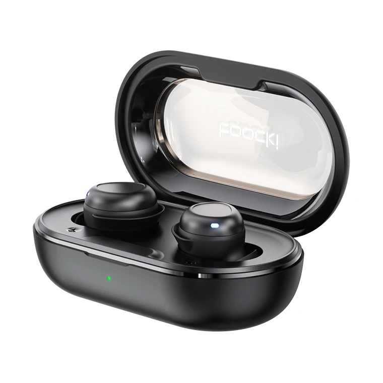 TOOCKI EJ12 BLUETOOTH MILRELSE BLUETOOTH5.3 Căști Enc de anulare a zgomotului AAC și SBC Stero Sound Mini Earbuds Control Touch Control