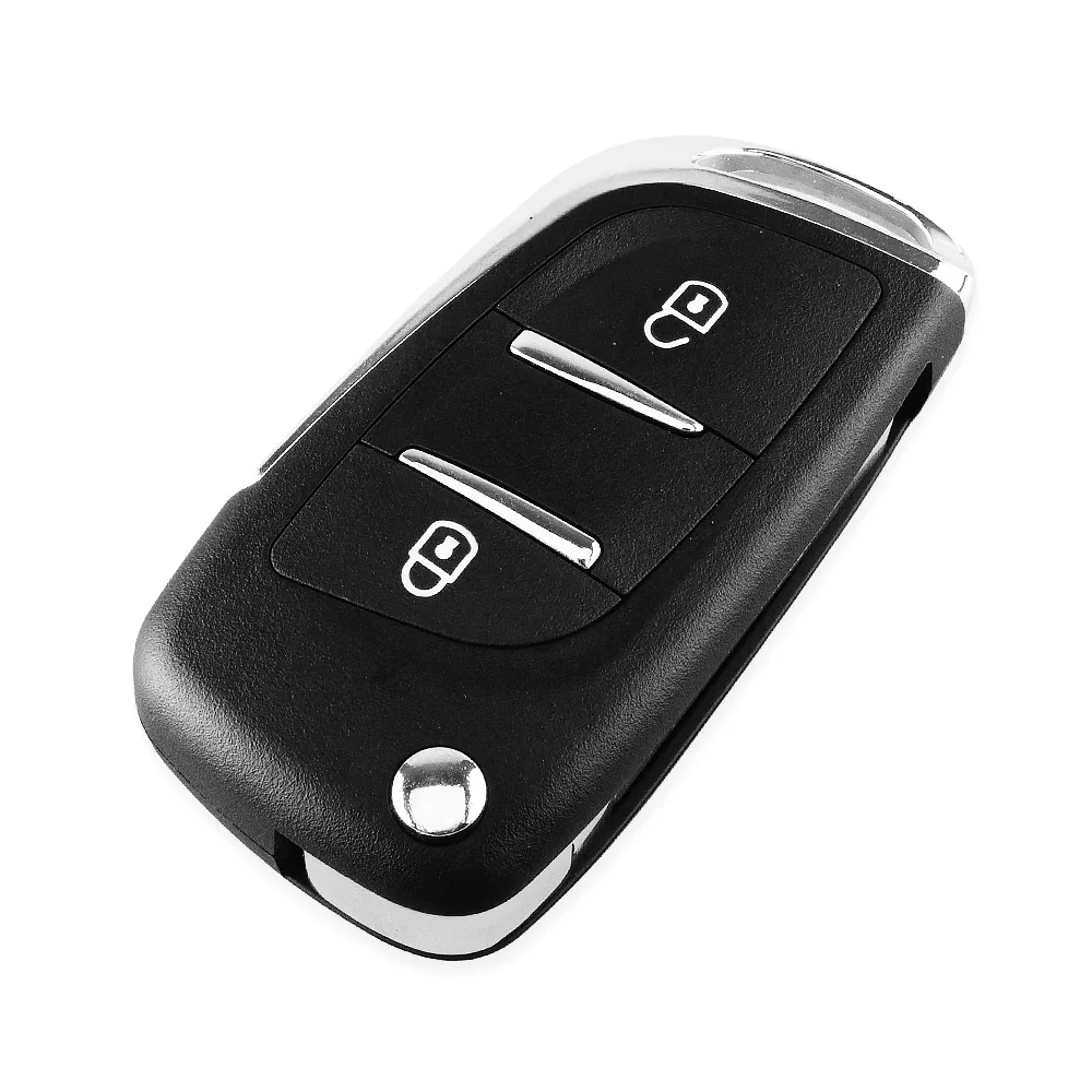 KEYYOU For Peugeot 307 308 408 407 3008 Partner HCA/VA2 Blade Modified Remote Key 433MHz ASK 2/3 Buttons Car Key CE0523 ID46