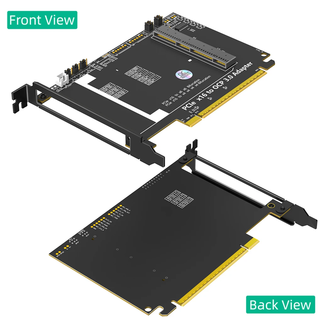 

PCIe 5.0 x16 to Gen-Z 4C+/SFF-TA-1002 Adapter Card with Long Profile Bracket Support OCP NIC 3.0 Network card