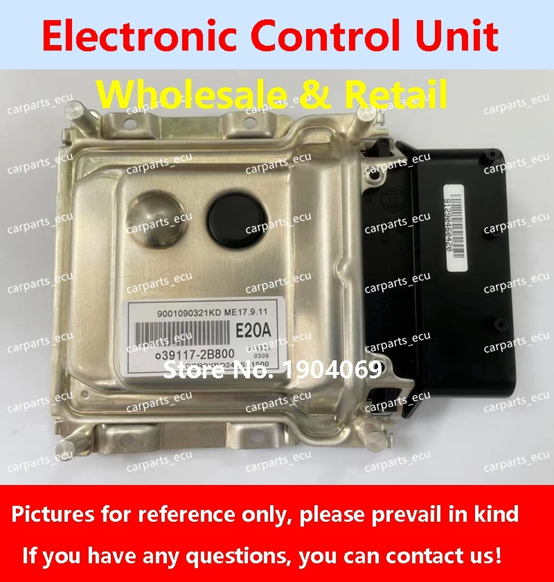 

39113-2B113 HHA/39124-2B630 B621 For Hyundai KIA Car Engine Computer Board/ECU/ME17.9.11 39117-2B800 E20A/39117-2B640 E76A