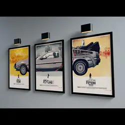 Back to the Future Trilogy Canvas Posters  Piece Movie Wall Art Decor Set for Living Room