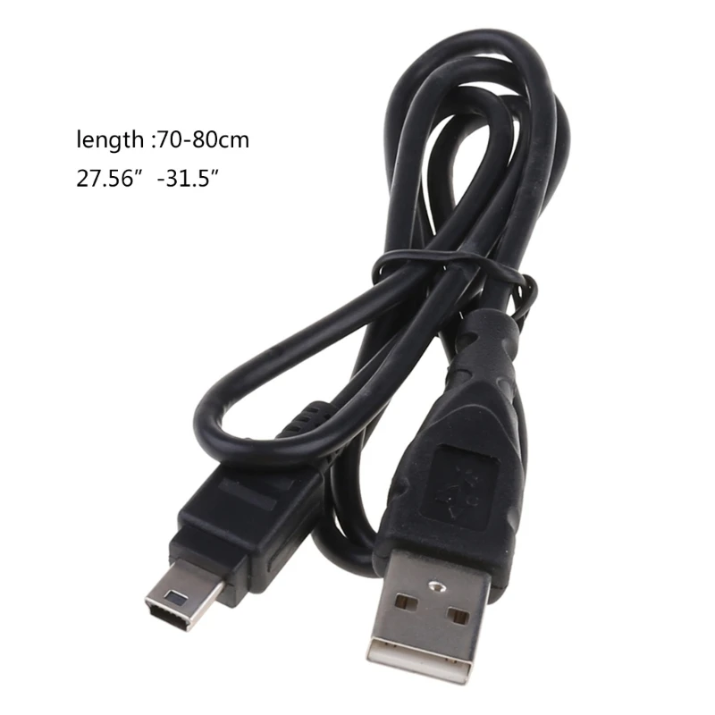 DX11 0.8m/2.6f Mini USB Cable, 28AWG USB 2.0 Cable USB Mini B Charging Cord  5 Pin for MP3 MP4 Player Car DVR GPS Digital Cam